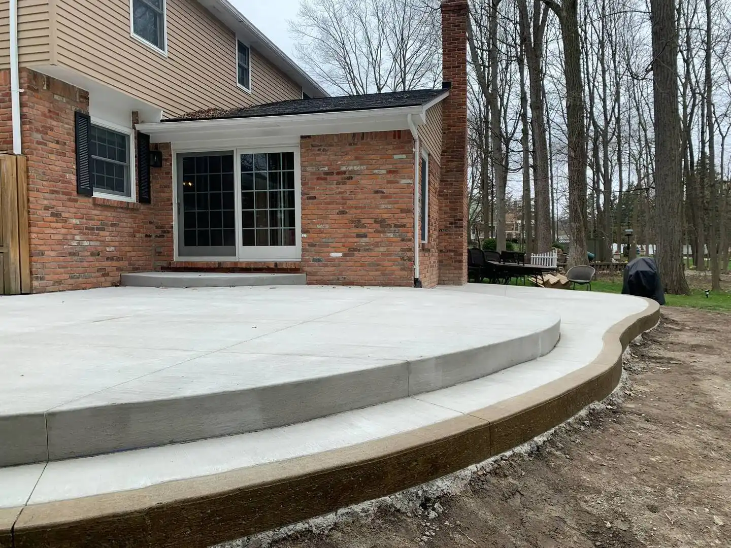 Concrete Patio - Residential Concrete and Construction Michigan